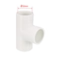 thumbnail image 4 of 20mm Slip Tee Pipe Fitting T-Shaped Coupling Connectors, 4 of 4
