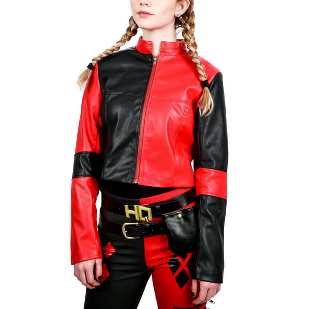Harley Quinn Faux Leather Moto Jacket, Best Leather Conditioner For Harley Jacket