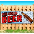 thumbnail image 1 of Ice Cold Beer 13 oz Vinyl Banner With Metal Grommets, 1 of 4