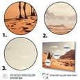 thumbnail image 3 of Designart "Desert Wanderer Camel III" Animals Wall Art Print, 3 of 5