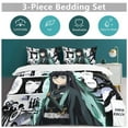 thumbnail image 6 of Demon Slayer Tokito Muichiro 3-Piece Bedding Comforter Set Bed Cover Set Soft Warm Bedding for Bedroom, Home, Hotel 102"x90", 6 of 8