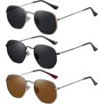 thumbnail image 2 of High quality Polarized Hexagon Sunglasses for Women Men Polygon Square Sun Glas, 2 of 5