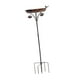 thumbnail image 5 of Tazón de baño de pájaros de metal baño independiente, resistente al clima, decoración del jardín, tazón de alimentador de ardor pájaro para césped, pa, 5 of 9