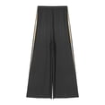 thumbnail image 6 of Aislor Women Metallic Gold Color Block Praise Dance Outfit Worship Liturgical Dance Dress with Church Pants Burgundy&Black XXL, 6 of 7