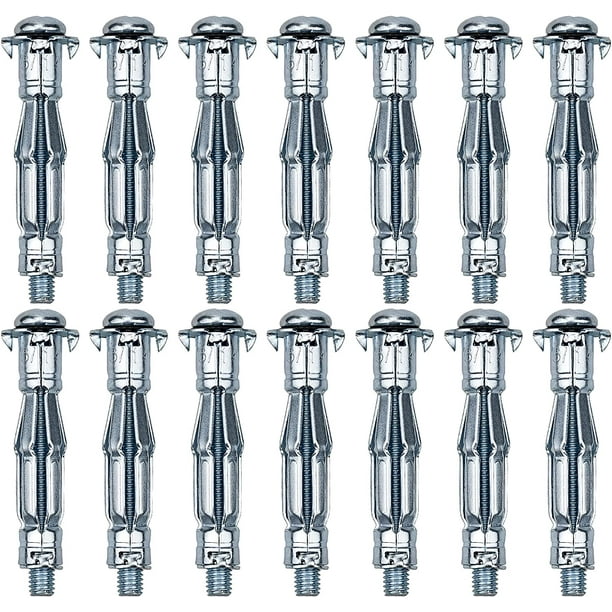 20 piezas M6 * 52MM anclajes de Metal de cuerpo hueco anclaje de Metal de expansión tornillo de anclaje de expansión para placa de yeso pared hueca