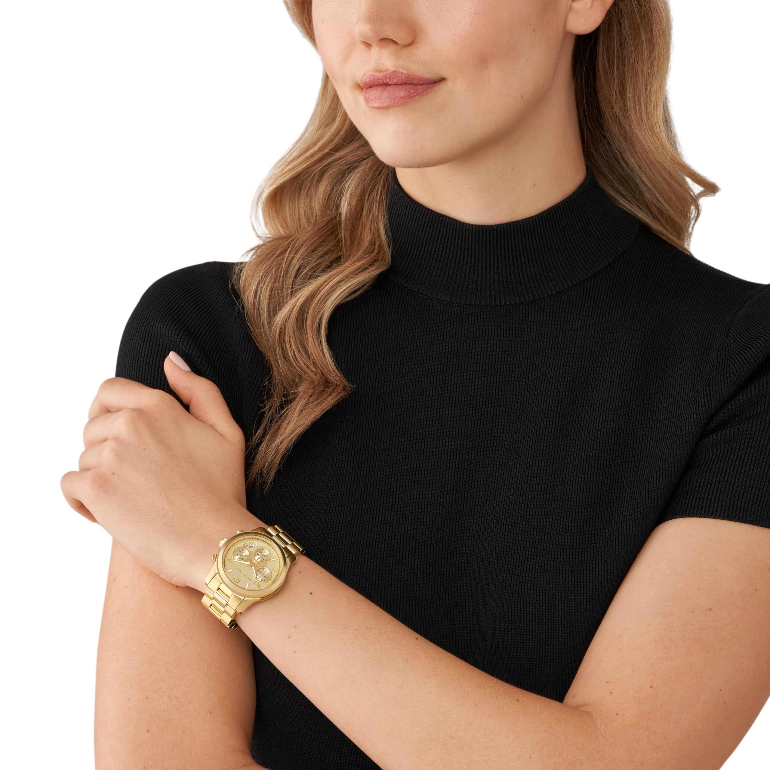 Michael Kors Women's Runway Gold Dial Watch - MK7323