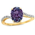 thumbnail image 2 of Star K� Big Stone Oval 10x8 Simulated Alexandrite Bypass solitaire engagement promise ring, 2 of 9