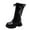 Black, variant on Leey-World Cowgirl Boots for Girls Girls Cowgirl Boots Kids Mid Calf Western Boots Flower Cowboy Boots Square Toe Riding Shoes for Toddler/Little Kid/Big Kid Black,12.5