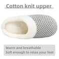 thumbnail image 2 of Somdot Women's Coral Fleece Memory Foam Slippers, Indoor and Outdoor House Shoes, Light Gray, 2 of 6