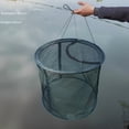 thumbnail image 2 of CNKOO Thickened Zipper Floating Fish Farming Net Cage Crab Trap Temporary Breeding Hanging Cage Fish Protection Storage Net Folding Large Diameter Net Box, 2 of 6