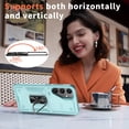 thumbnail image 6 of for Samsung Galaxy A14 5G Case with Finger Ring Holder Kickstand Military Grade Shockproof Magnetic with Car Mount Holder Heavy Duty Dual Layer Protective Armor Phone Cover, Blue, 6 of 6