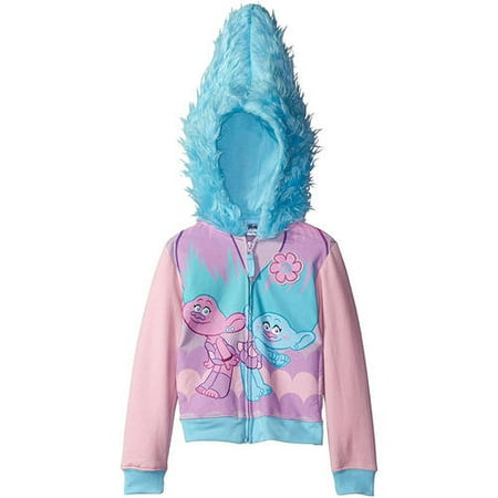 Trolls Girls' Costume Hoodie (Little Girls & Big (Best School Girl Costume)