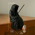 thumbnail image 3 of HCTSHG Fishing Sitting Statue Gothic Robe, Halloween Fish Tank Decor, Halloween Statue for Outdoor Garden Yard Lawn Shelf Table and Desktop, 3 of 9