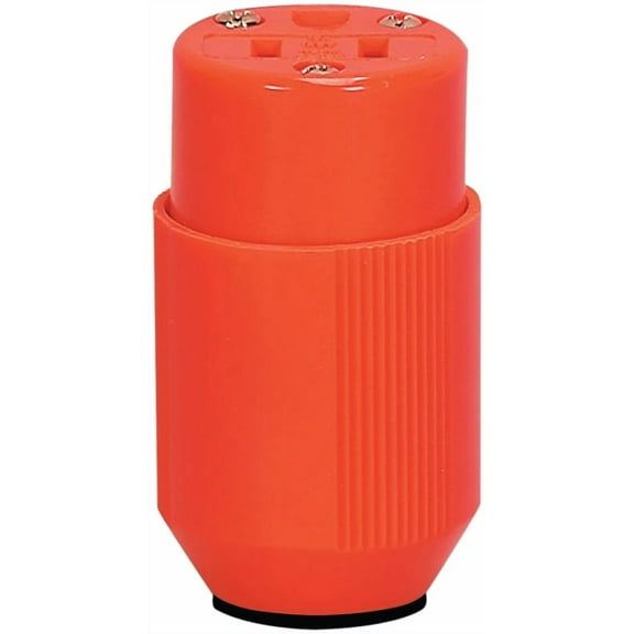 Eaton Wiring Devices BP3487-4RN Electrical Connector, 2 -Pole, 15 A, 125 V, NEMA: NEMA 5-15R, Orange