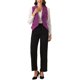 thumbnail image 2 of CHALECO DE TRAJE PARA MUJER INSPIRADOR CHIC, DOBLE BOTONADURA, CON SOLAPA, VESTIDO ELEGANTE, TALLA XL, MORADO OSCURO, 2 of 6