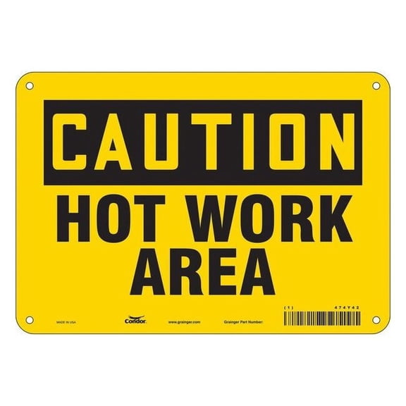 Condor Danger Sign,10" W x 7" H,0.032" Thick, 474Y42 474Y42