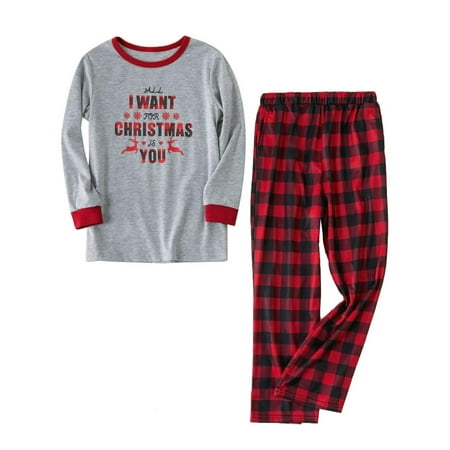 

XMAS Nightwear Christmas Family Matching Pyjamas Pajamas Sets Long SLeeve Sleepwear Nightwear Suit