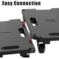 thumbnail image 4 of Moving Furniture Dolly Connectable, 440 LBS Capacity Piano Dolly, Heavy Duty 4 Wheel Cart for Heavy Furniture, Black, 4 of 8