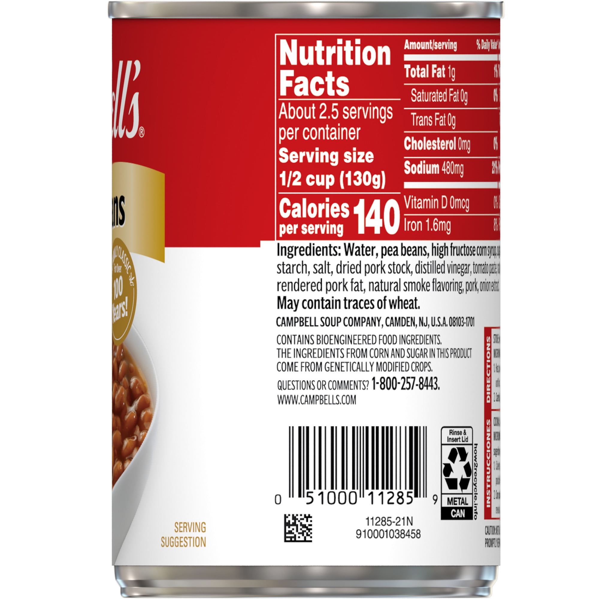 Campbell's Pork and Beans, 11 oz Can