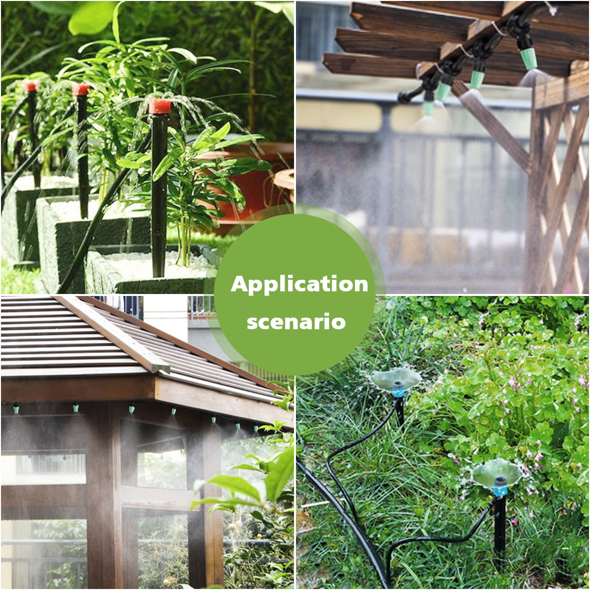 king do way 40M Garten Bewässerungssystem DIY Micro Automatische Gewächshaus Sprinkler für Balkon & Terrasse Micro Drip Gartenbewässerung Pflanzen-Bewässerungs-System