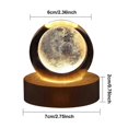 thumbnail image 5 of Cosmic Star Night Light 3D Faux Crystal Ball Lamp USB Powered Bedside Starry Sky Lamp Gift for Friends And Family, 5 of 5