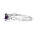 thumbnail image 4 of 10k White Gold Oval Amethyst Ring, 4 of 6
