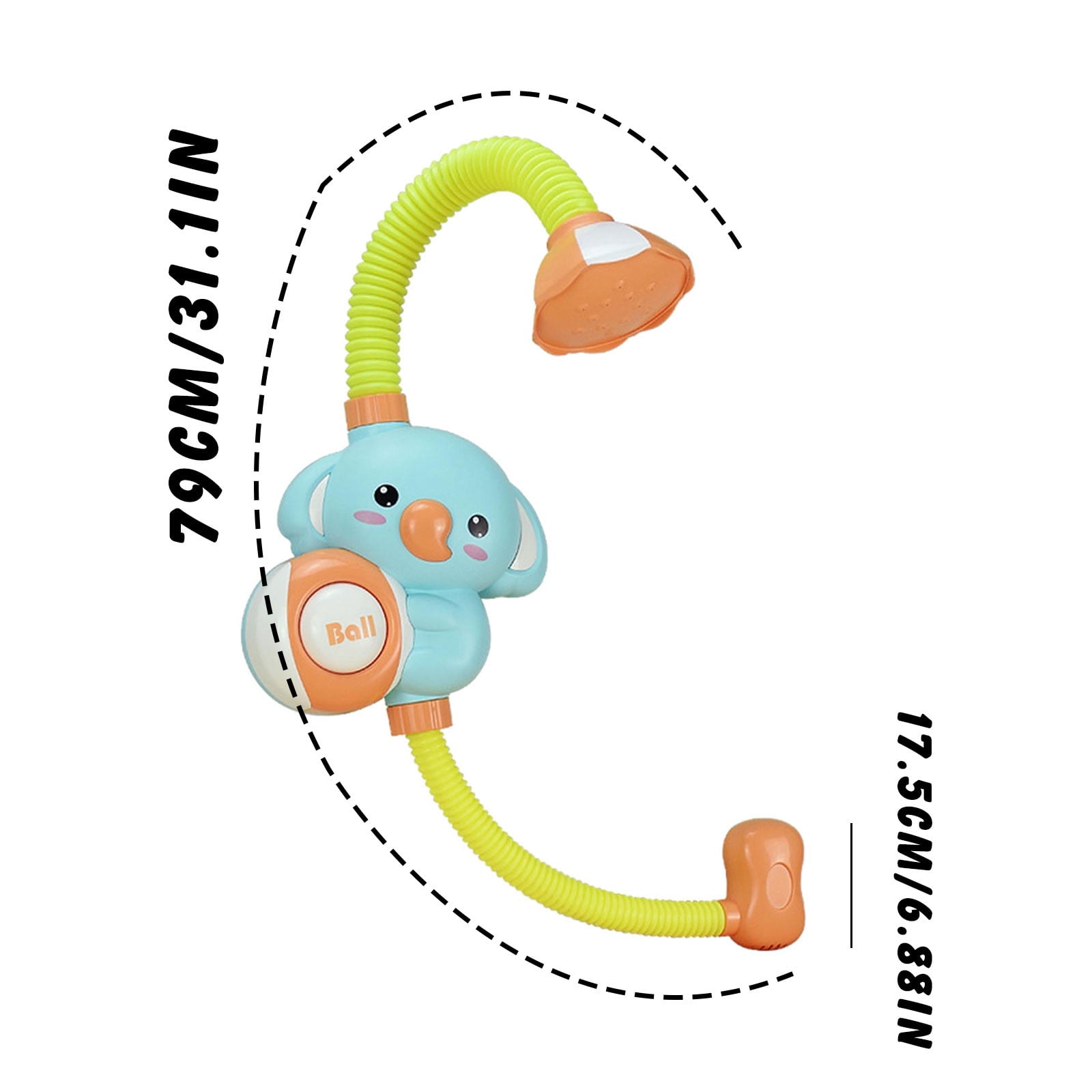 B Children Bathing Toy Faucet Water Game Sprayer With 360° Rotation And Suction Cup Cute Sunflower Shape For Shower Time Baby