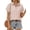 Grayish-pink and white stripes, variant on MOYIKO Short Sleeve Summer Tops for Women Casual Button Down Shirts Striped Business Work Blouses