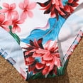 thumbnail image 6 of GYRATEDREAM Girls Swimsuit 2 Piece Tankini Set One Shoulder Bikini Tops High Waist Floral Bottom Quick Dry Bathing Suits, 6 of 6