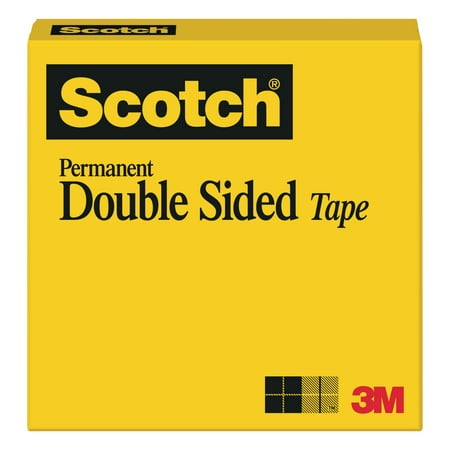 3M #665 Scotch Double-Coated Tape, 1/2 x 25 yds.
