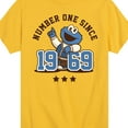 thumbnail image 3 of Sesame Street - Cookie Monster One Since 1969 - Toddler and Youth Short Sleeve Graphic T-Shirt, 3 of 5