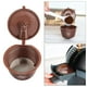 thumbnail image 5 of Cápsulas de café rellenables, filtro reutilizable K-Cup, accesorios para cafeteras marrón, 5 of 9