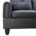 thumbnail image 4 of Agathea 97" Wide 3 Pieces Faux Letter Right Facing Sofa Set with ottoman, 4 of 4
