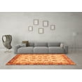 thumbnail image 3 of Ahgly Company Indoor Rectangle Abstract Orange Modern Area Rugs, 4' x 6', 3 of 4