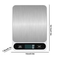 thumbnail image 3 of Household Food Electronic Weighing Kilogram Scale Food Weighing Accurate Gram Weight Scale Portable Baking Small Electronic Scale Food Scale, 3 of 8