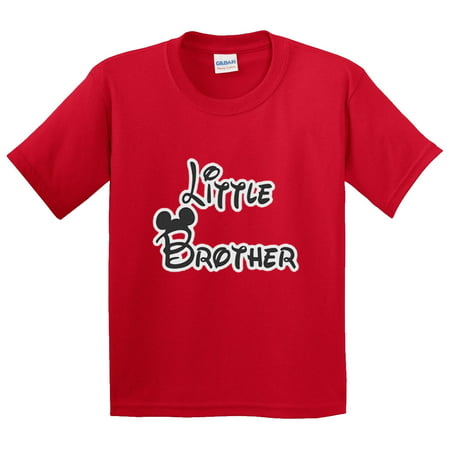 New Way 552 - Youth T-Shirt Little Brother Mickey Mouse (Best Little Brother T Shirt)