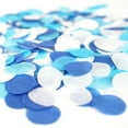 thumbnail image 2 of Premium 1-Inch Round Tissue Paper Party Table Confetti - 50 Grams - Light Blue, Dark Blue, White, 2 of 3
