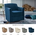 thumbnail image 3 of Ashley Furniture Bradney Metal Swivel Accent Chair in Blue & Black, 3 of 14