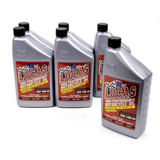 Lucas Oil 10710 High Performance Motor Oil 10W40 SemiSynthetic, 1 qt