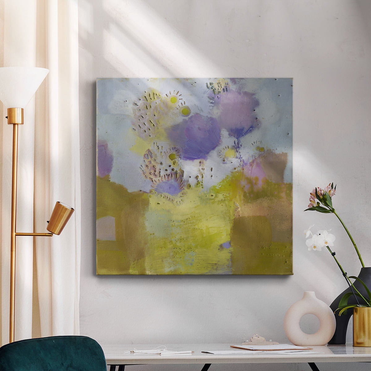 Wexford Home Blume II-Premium Gallery Wrapped Canvas, 16" x 16" - Ready to Hang