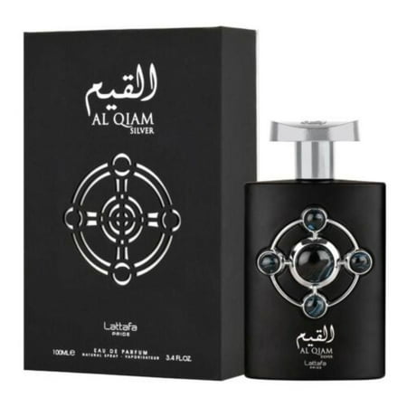 Lattafa Pride Al Qiam Silver by Lattafa Eau De Parfum Spray (Unisex) 3.4 oz for Men