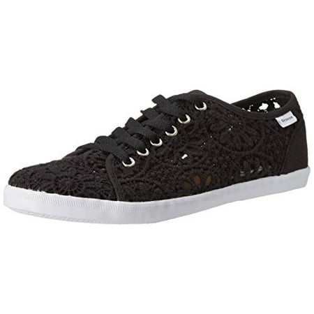 - Groove Women's Emma Fashion Sneaker, Black Floral, 7 M US