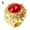Red, variant on Men's Vintage Luxury Big Resin Crown Gold Plated Alloy Ring Jewelry Size 7-10
