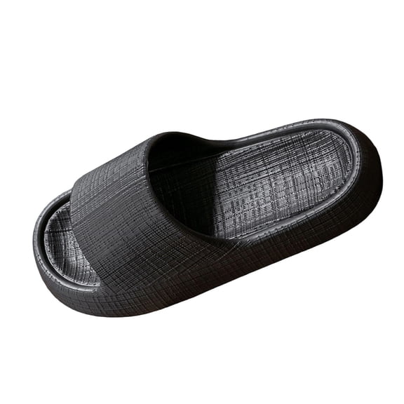 Mens Black EVA Slide Slippers Non-Slip Waterproof House Slippers Indoor Outdoor Comfortable Lightweight Washable,Size 7.5-8.5