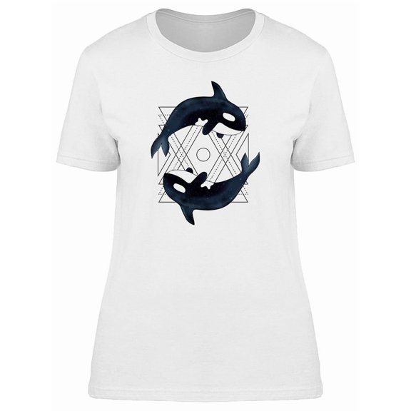 Two Orcas T-Shirt Men -Image by Shutterstock, Male x-Large