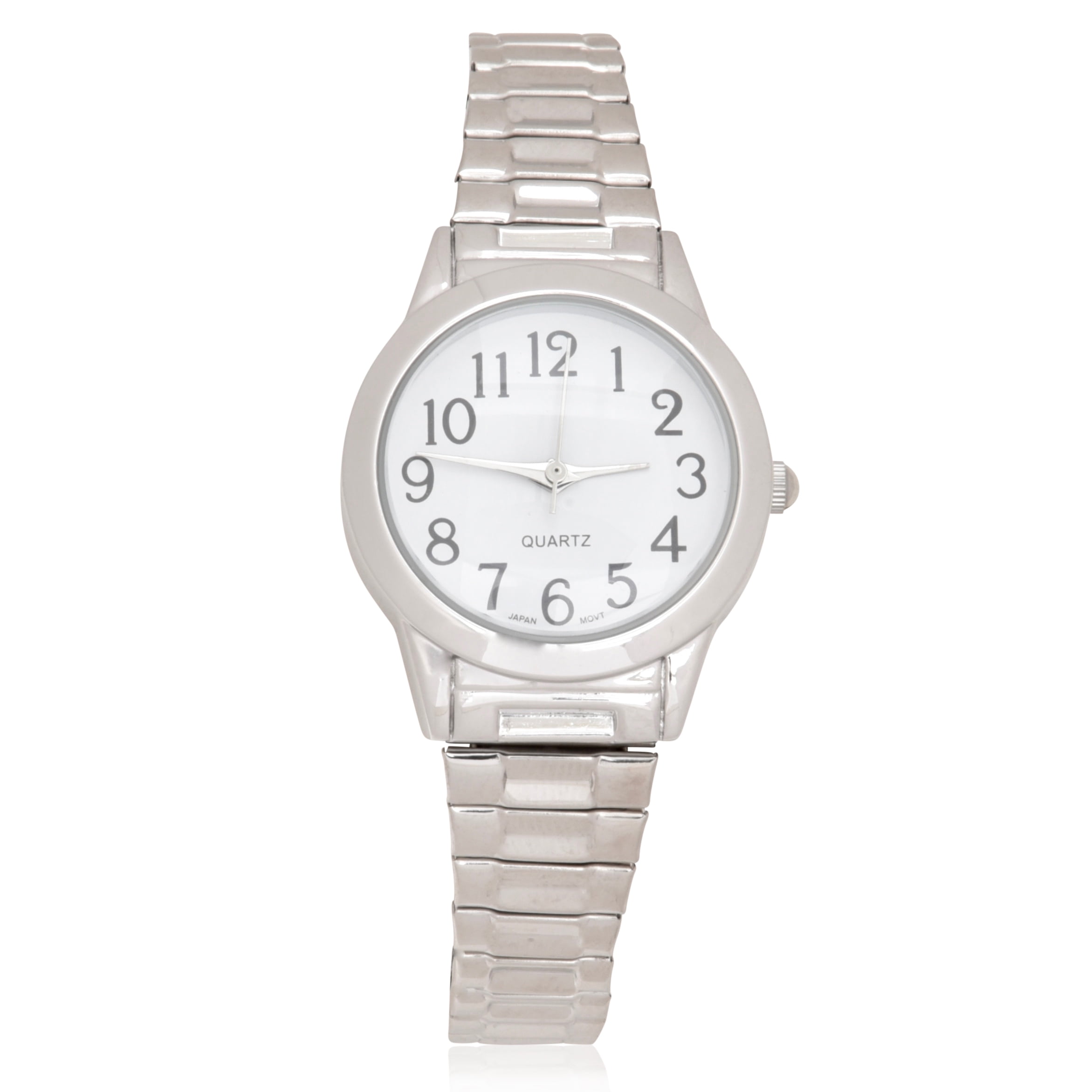 Time and Tru Adult Unisex Silver Round Case Analog Watch - 4152WML