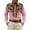Pink, variant on ZVNAΖH Men's Vintage Cowboy Western Embroidered Shirt, Long Sleeve Collared Button Down Casual Top for Rodeo & Daily