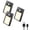 Black, variant on VST Motion Sensor Step Night Light, Rechargeable Battery Powered Stair Lights Indoor, Wireless Magnetic Suck Installation for Bedroom Hallway Stair Nursery Kids Room , 2.68 inch 3000K 3Pack Silver