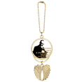 thumbnail image 1 of Writer Bernard Shaw Success Failure Car Keychain Angel Wing Pendant, 1 of 4