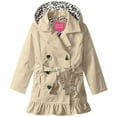 thumbnail image 2 of Pink Platinum Girls 7-16 Ruffled Trench Coat (Khaki 14/16), 2 of 2